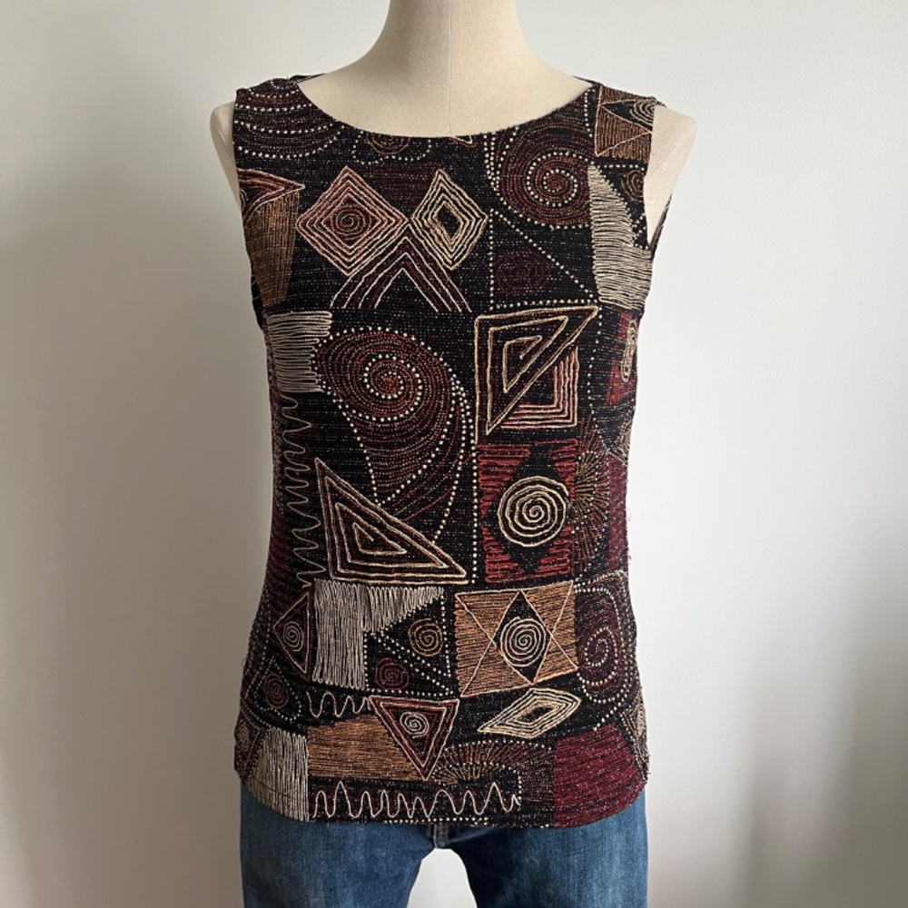 Vintage - Black and Brown Beads Camisole